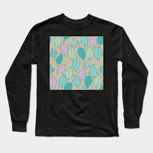 Falling frosty leaves Long Sleeve T-Shirt